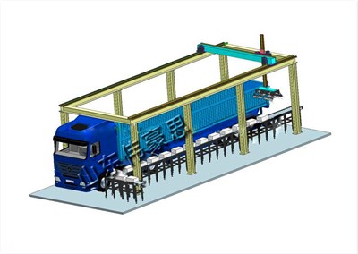煤灰無人裝車機(jī)器人工作原理
