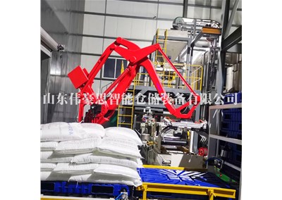 50KG袋料智能碼垛機(jī)器人 聚乙烯全自動(dòng)包裝碼垛系統(tǒng)