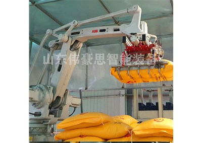 紙袋機(jī)械手碼垛機(jī) 燒堿全自動(dòng)碼垛機(jī)器人