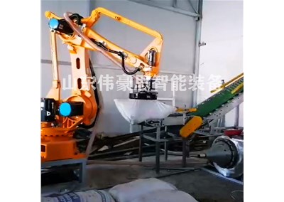 鈦白粉全自動拆垛機(jī) 拆垛機(jī)器人工作流程