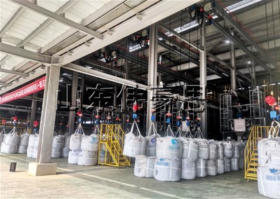 鋰電材料噸包破包機(jī) 全自動(dòng)噸袋拆袋機(jī)流程