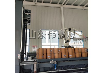 啤酒桶全自動裝車機(jī) 自動裝車設(shè)備現(xiàn)場
