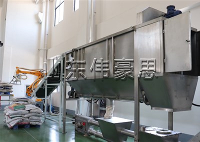 氧化鈣全自動拆垛拆包線是如何工作的？